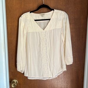 Lucky brand cream blouse